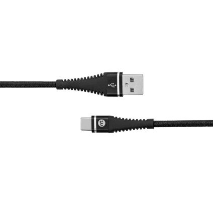 Cabo USB-A para USB-C, 1,5 metros, Mistertech, Preto